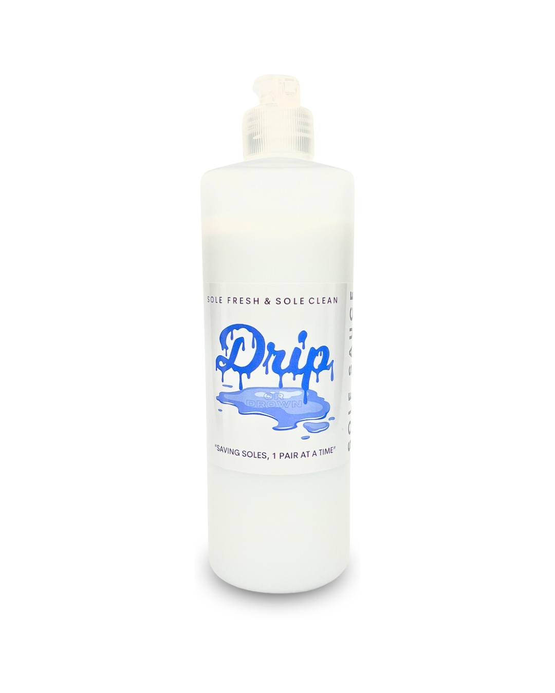 The best sole sauce for sneaker restorations, Drip Sole Sauce, used to unyellow & restore sneaker soles, midsoles, and toe caps back to their original color.