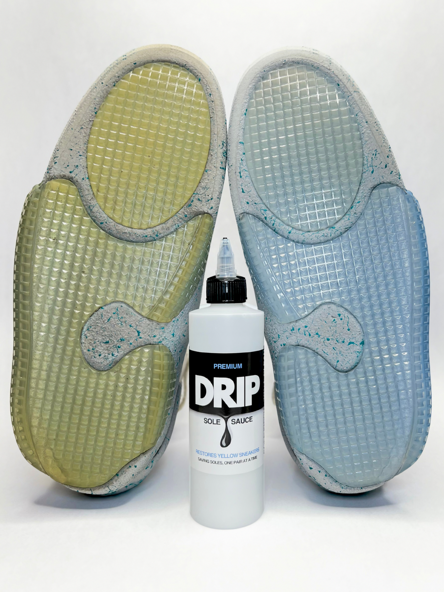 The best sole sauce recipe, Drip Sole Sauce. The best sole sauce for shoes - unyellowing soles, midsoles, and toe caps, unyellow icy soles back to their original color. 