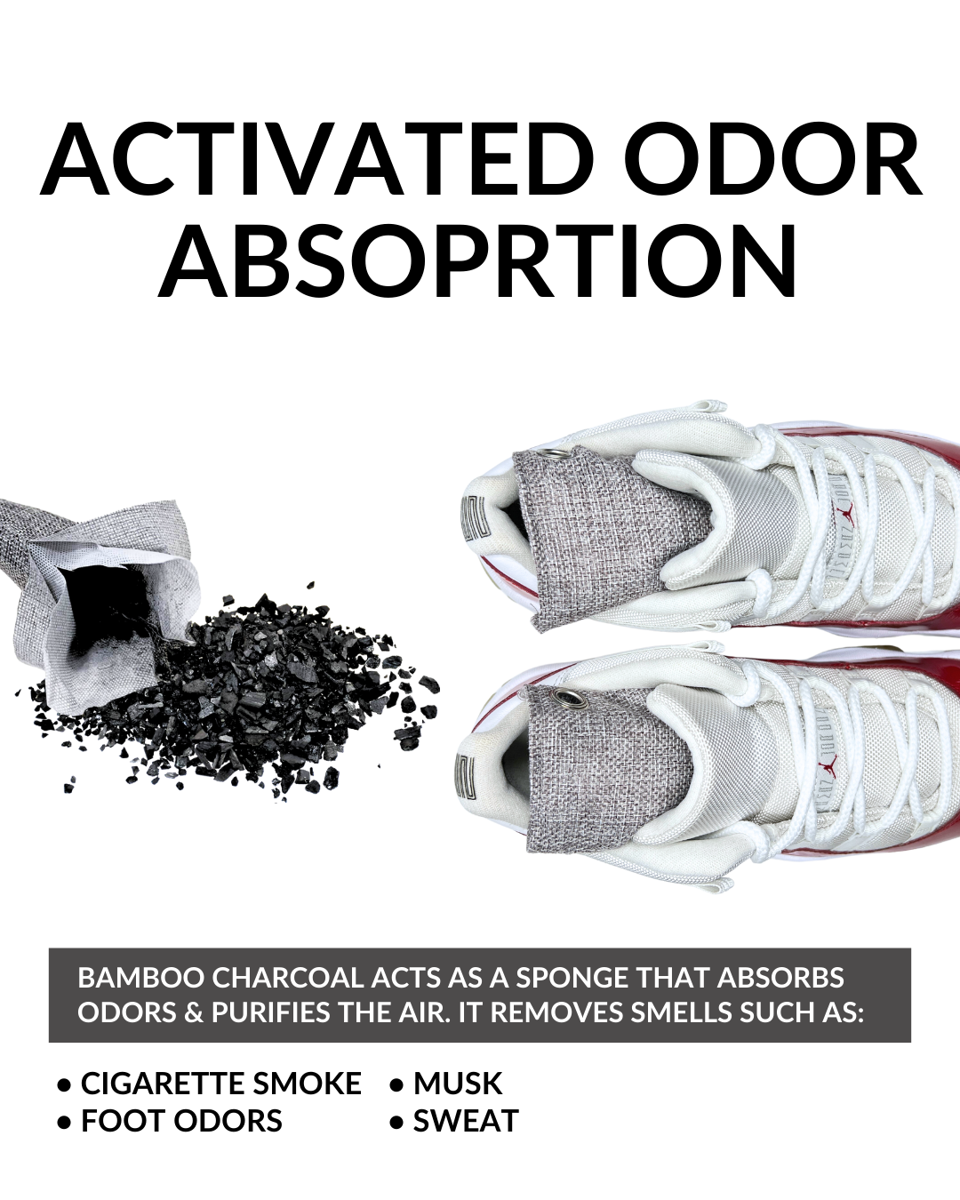 Odor Eliminator Sneaker Bags
